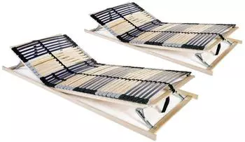 vidaXL Lattenrost 7 Zonen 42 Latten 90x200cm, 2er-Set (3051434)