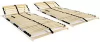 vidaXL Lattenroste 2 Stk. mit 28 Latten 7 Zonen 70x200 cm