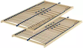 Erst-Holz Federholzrahmen Lattenrost 100x200cm Kopfteil verstellbar Doppelpack (70.32-10FVDP)