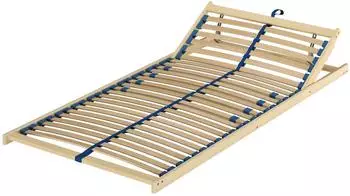 Erst-Holz Federholzrahmen Lattenrost 100x190cm, Kopfteil verstellbar (70.32-10-190 FV)