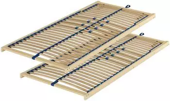 Erst-Holz Federholzrahmen Lattenrost 90x200cm Kopfteil verstellbar Doppelpack (70.32-09FVDP)