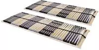 vidaXL Lattenroste 2 Stk. mit 42 Latten 7 Zonen 90x200 cm