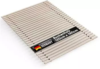 TUGA-Holztech Rolllattenrost "Buche" 120x190cm, 22mm, bis 650kg (32120190)