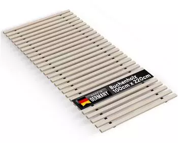 TUGA-Holztech Rolllattenrost "Buche" 100x220cm, 22mm, bis 650kg (32100220)