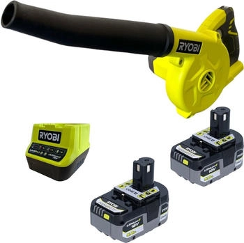 Ryobi R18TB 18 V 200 km/h + 2x Akku 5,0 Ah + Ladegerät