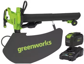 Greenworks GD48BV II Akku-Laubbläser Sauger 48V 4Ah (GD48BVIIK4)