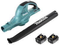 Makita Dub 361 T 2x 18 V / 36 V Akku Laubbl&auml;ser Gebl&auml;se + 2x Makita Bl 1850 5...