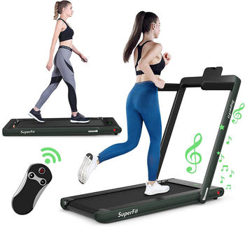 Costway Elektrisches Laufband/Walking Pad grün