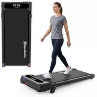 Motorisiertes Laufband F&uuml;r Zuhause Oder B&uuml;ro, Aus Stahl Und Abs, Ultraflach, 6