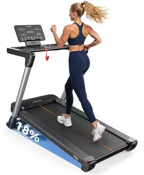 YOSUDA Klappbares Laufband 1-14km/h, 18% Steigung, 172kg, Bluetooth