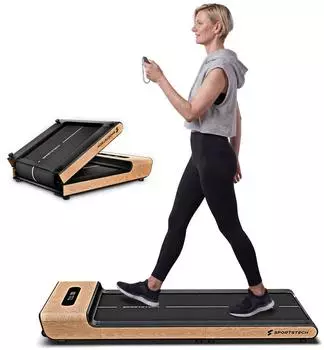Sportstech WoodPad Pro klappbares Laufband, Echtholz, bis 8km/h (WoodPad_Pro_LWD)