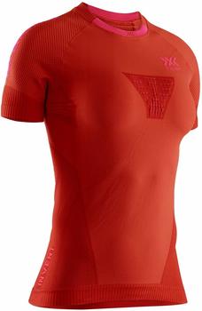 X-Bionic Invent 4.0 Run Speed Shirt Sh Sl Wmn Sunset Orange/Neon Flamingo