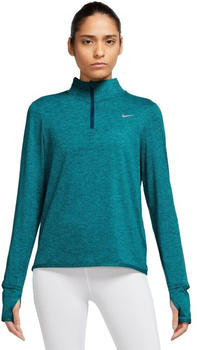 Nike Women's Element DF UV Half Zip Top (FB4316) geode teal/clear jade