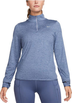 Nike Women's Element DF UV Half Zip Top (FB4316) ashen slate/diffused blue/heather