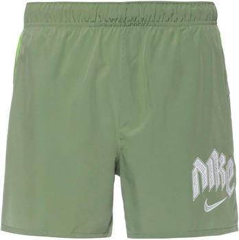 Nike Dri-FIT Run Division Challenger 5 Inch Men's Shorts (DX0837) oil green/action green/reflective silver