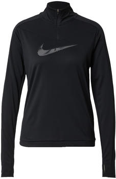 Nike Dri-FIT Swoosh Laufoberteil mit Viertelreißverschluss für Damen (FB4687) black/cool grey