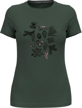 Odlo T-shirt Crew Neck Short Sleeve Kumano Forest (551361) camping green