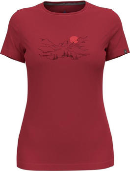 Odlo T-shirt Crew Neck Short Sleeve Kumano Valley (551371) american beauty