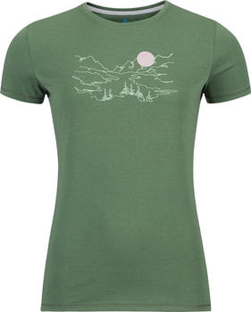 Odlo T-shirt Crew Neck Short Sleeve Kumano Valley (551371) camping green
