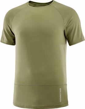 Salomon Cross Run M T-Shirt (LC2050) deep lichen green