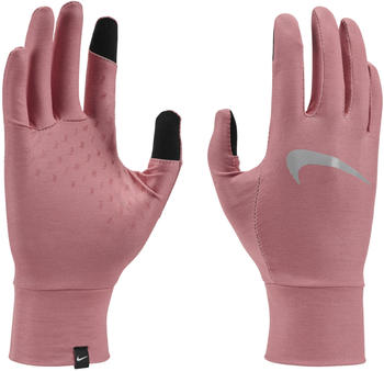 Nike Fleece Running Gloves (9331-95) red stardust/red stardust/silver