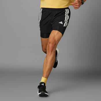 Adidas Own the Run 3-Stripes 2-in-1 Shorts Men (IQ3808) black