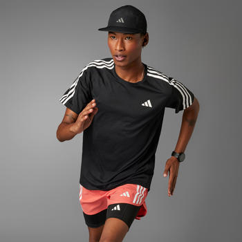 Adidas Own the Run 3-Stripes T-Shirt Men (IQ3834) black