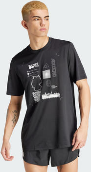 Adidas Running Adizero City Series Graphic T-Shirt Men (IW5187) black/white/black
