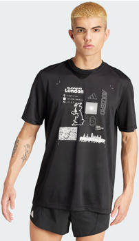 Adidas Running Adizero City Series Graphic T-Shirt Men (IW5188) black/white/white