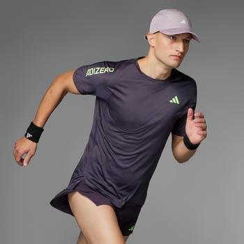 Adidas Adizero Running T-Shirt Men (IN0158) aurora black/green spark