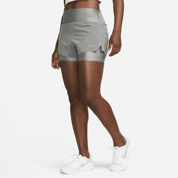 Nike Dri-FIT Swift Mid-Rise 3in1 Women's Shorts (DX1029) smoke grey