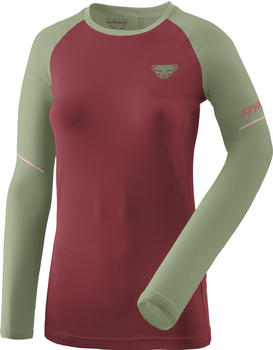 Dynafit Women's Alpine Pro L/S Tee (08-0000071157) burgundy/green