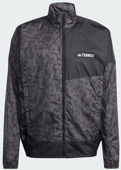 Adidas TERREX Trail Running Wind Jacket (IN6726) charcoal/black