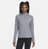 Damen-Pullover mit Viertelreißverschluss (DQ6377) grau