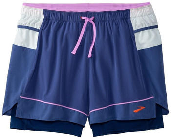 Brooks High Point 3" 2-in-1 Short ägäis/light slate