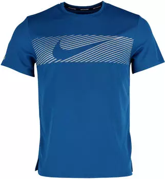 Nike Miler Flash Dri-FIT UV Kurzarm-Laufoberteil f&uuml;r Herren (FN3051) court blue/ reflective silver