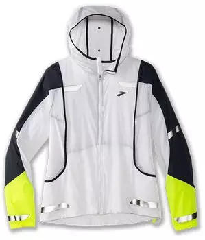 Brooks Run Visible Convertible Jacket (221560) white/ asphalt/ nightlife