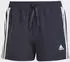 Adidas Designed To Move 3-Streifen Shorts Legend Ink / White