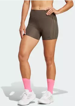 Adidas Optime 4-Inch Raw-Cut-Hem Leggings Shadow Olive