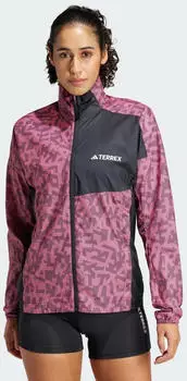 Adidas TERREX Trail Running Windjacke Pink Fusion / Aurora Black