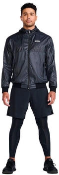 2XU Motion Windbreaker Jacke Embossed Monogram Slvr Reflect