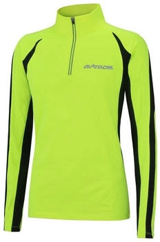 Airtracks Thermo Laufshirt Langarm Pro Winter Fleece neon