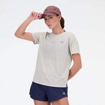 New Balance Athletics T-Shirt kurzarm hellgrau