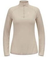 Odlo zeroweight warm zip laufpullover beige
