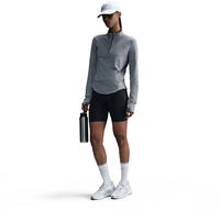 Nike Dri-FIT Swift Longsleeve Half-Zip Damen Dunkelgrau