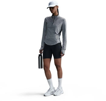 Nike Swift Dri-FIT UV-Laufoberteil mit Viertelreißverschluss (Damen) (HQ0499) smoke grey/heather/heather