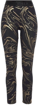 Lascana Sporthose gold schwarz