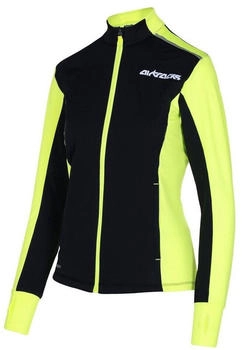 Airtracks Thermo Laufshirt Langarm Pro Line Winter schwarz neon