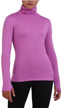 TCA Langarm Laufshirt Reißverschluss rosa