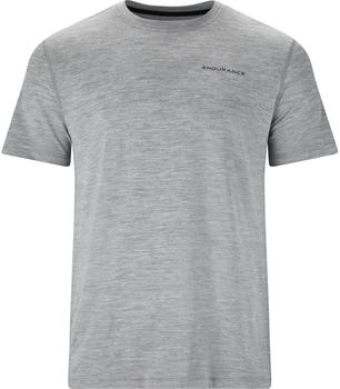 Endurance Abdon Melange S S Tee Funktionsshirt lightgreymelange